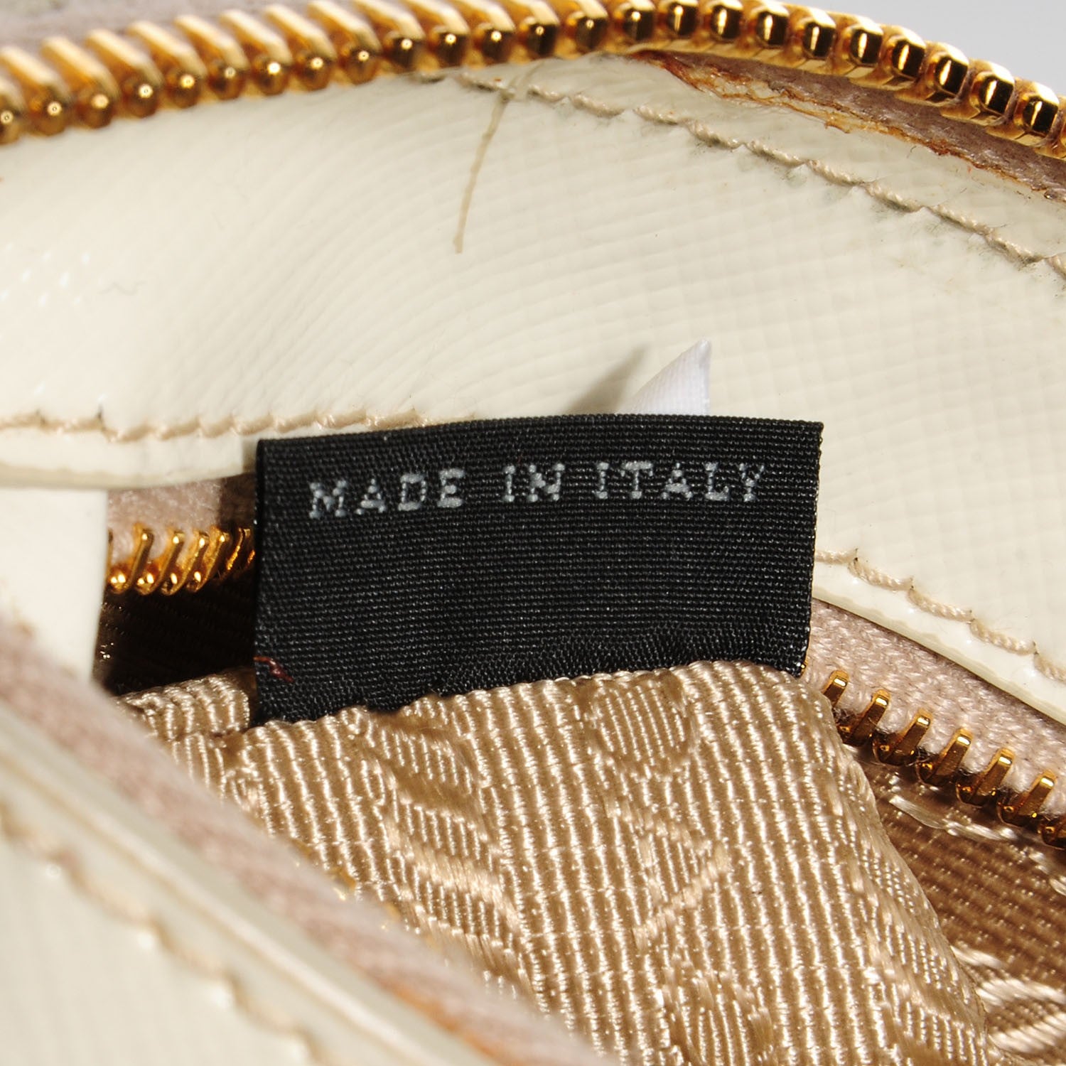 Prada Saffiano Vernice Crossbody Bag Bianco 9 of 10