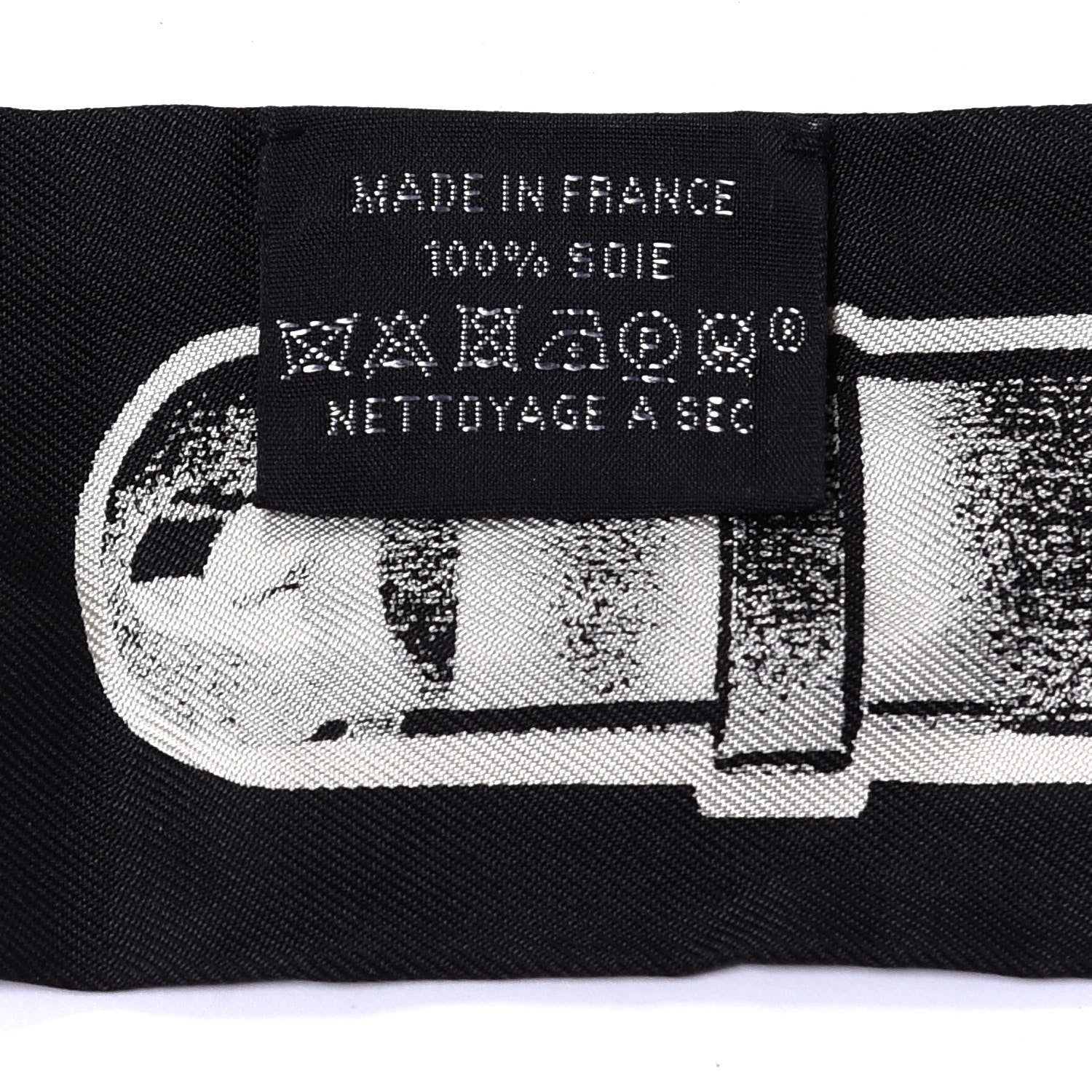 Hermes Silk Le Tresor De Medor Twilly Black White 3 of 4