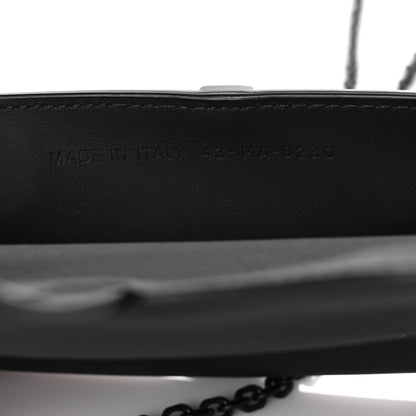 Christian Dior Ultra Matte Calfskin Nano Saddle Chain Pouch Black 7 of 12