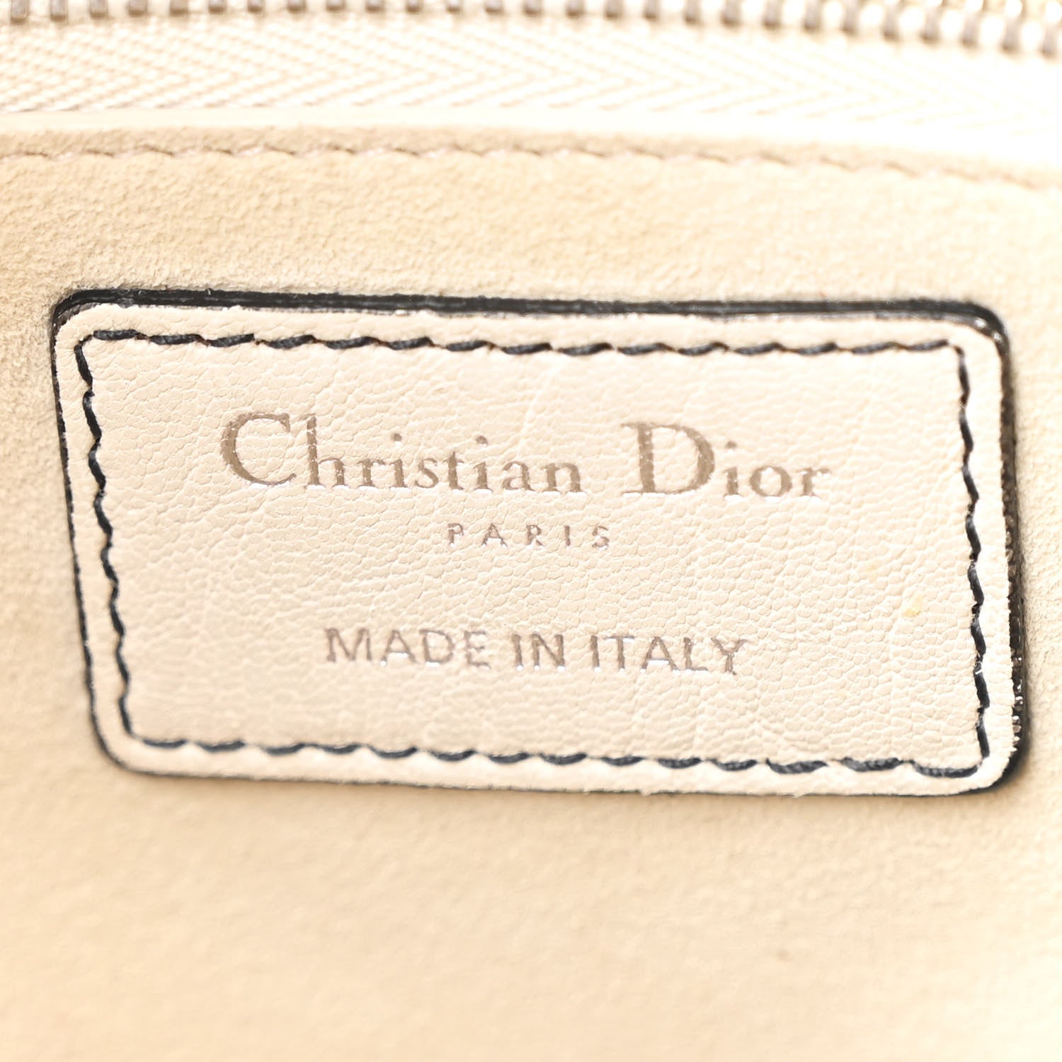 Christian Dior Canyon Grained Lambskin Large Lady Dior Off White 6 of 11