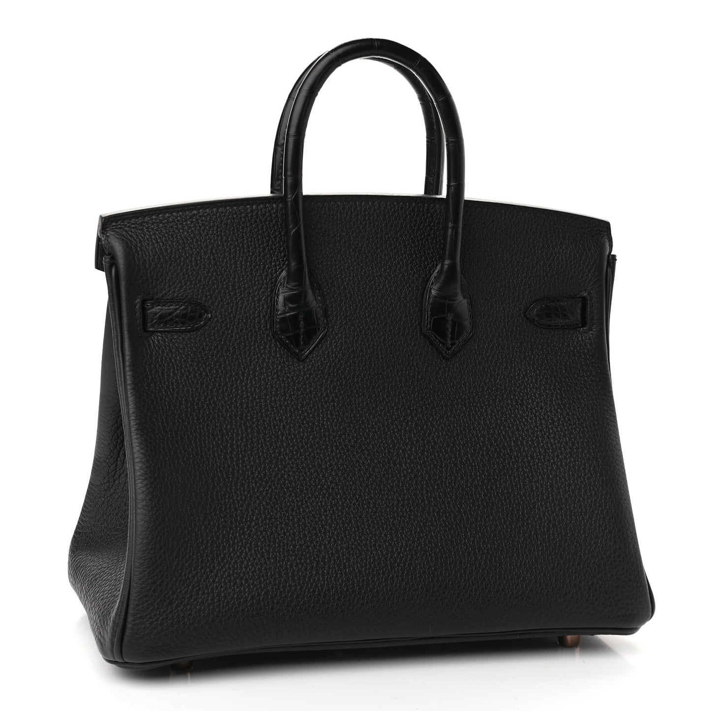 Togo Matte Alligator Birkin Touch 25 Black
