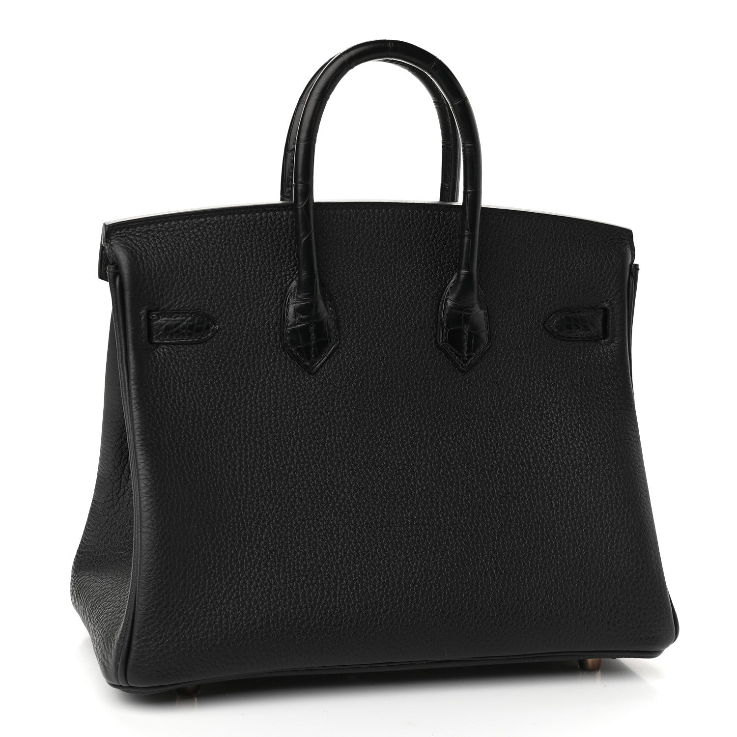 Hermes Togo Matte Alligator Birkin Touch 25 Black 3 of 10