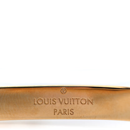 Louis Vuitton Nanogram Hoop Earrings Gold 4 of 5