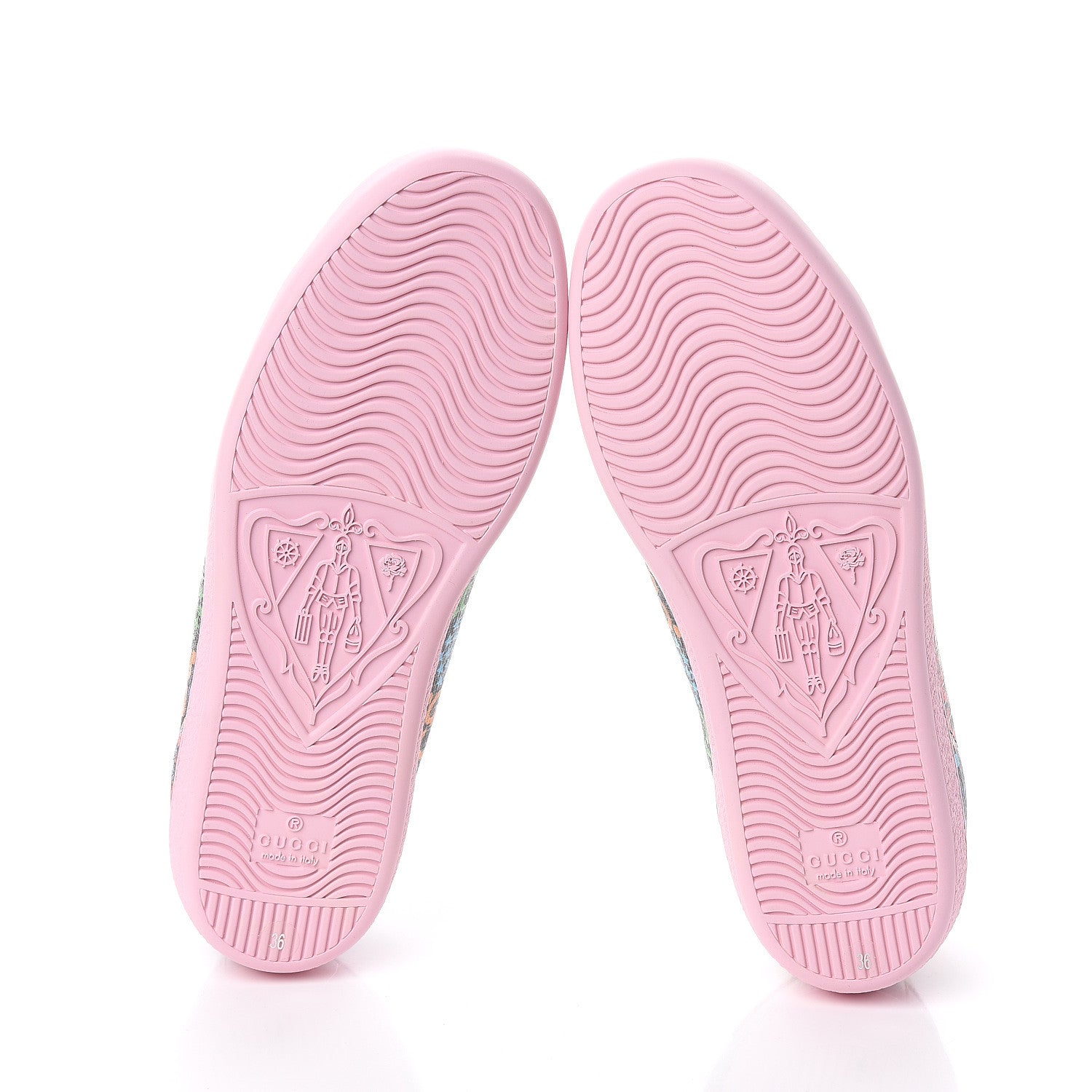 Gucci GG Supreme Monogram Psychedelic Womens Ace Sneakers 36 Black Multicolor Sugar Pink 5 of 8