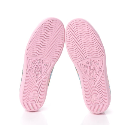 Gucci GG Supreme Monogram Psychedelic Womens Ace Sneakers 36 Black Multicolor Sugar Pink 5 of 8