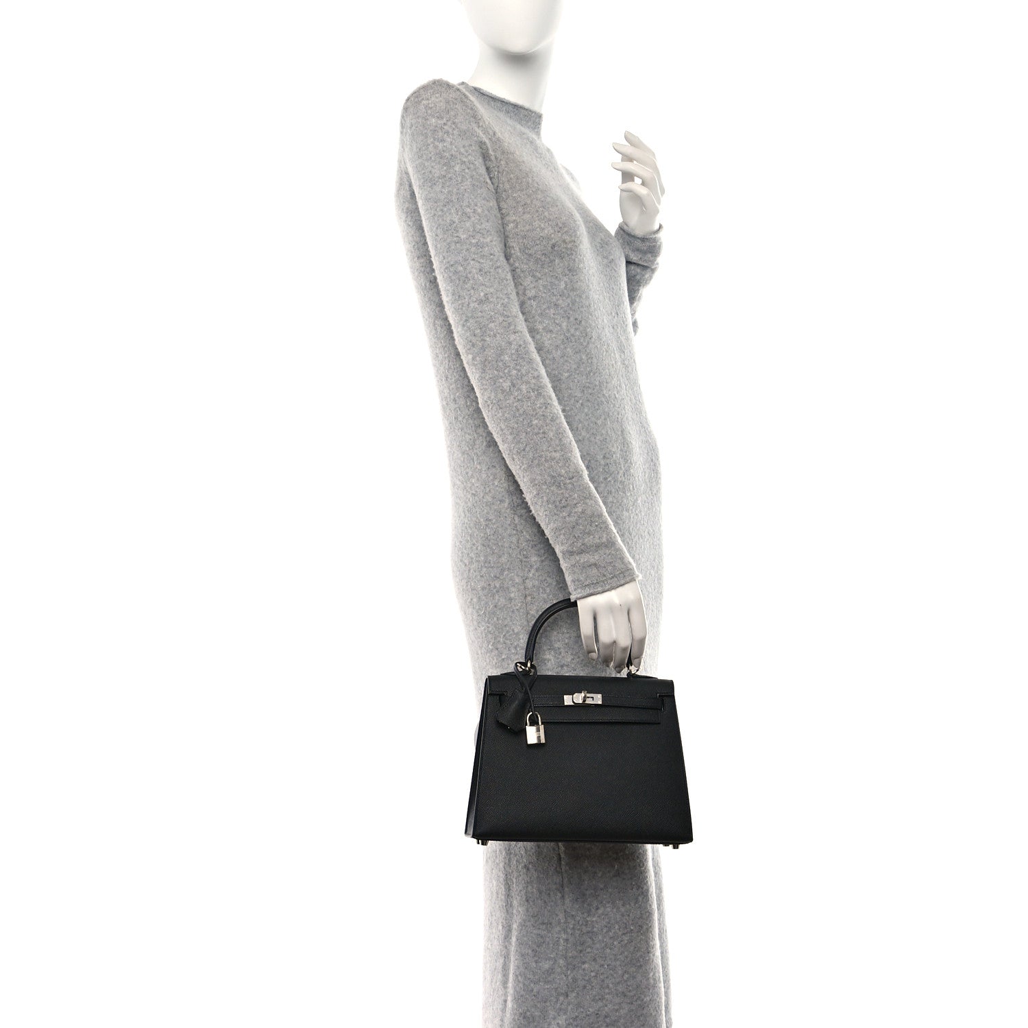 Hermes Epsom Kelly Sellier 25 Black 2 of 11