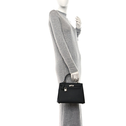 Hermes Epsom Kelly Sellier 25 Black 2 of 11