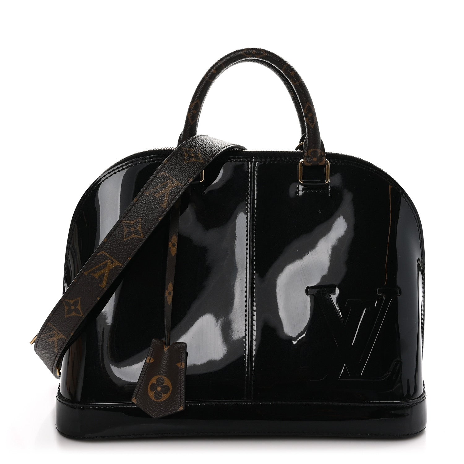 Louis Vuitton Patent Monogram Alma PM Black 1 of 8