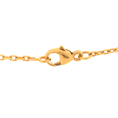 Hermes Lacquered Gold Pop H Pendant Necklace Rose Dragee 5 of 6