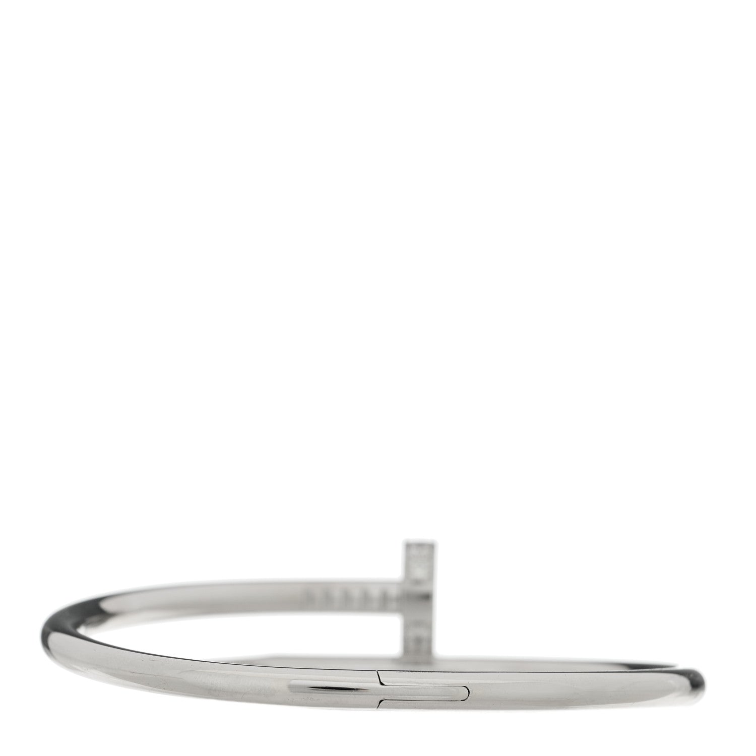 Cartier 18K White Gold Diamond Juste Un Clou Bracelet 15 2 of 4