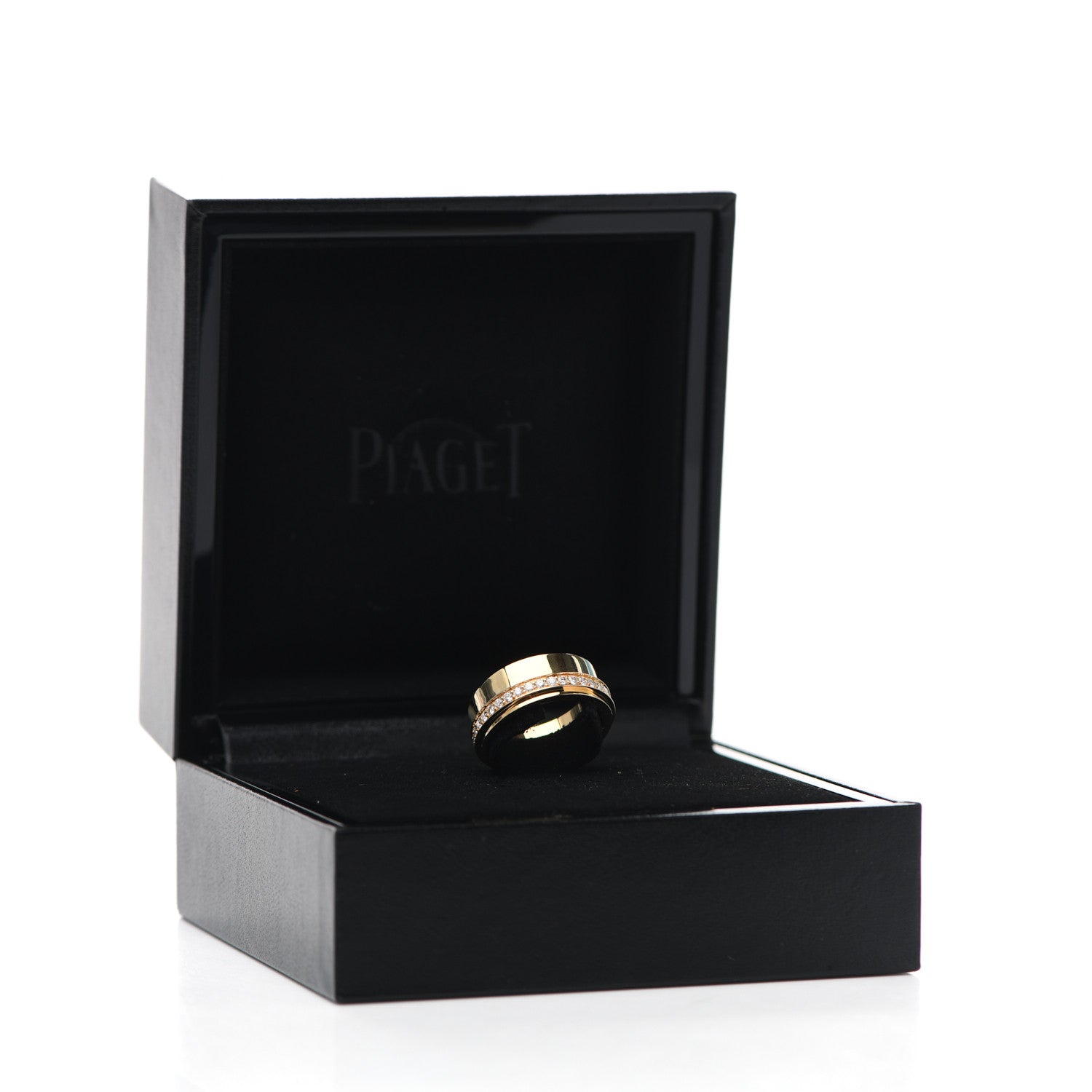 Piaget 18K Yellow Gold Diamond Possession One Row Ring 55 7.25 5 of 5