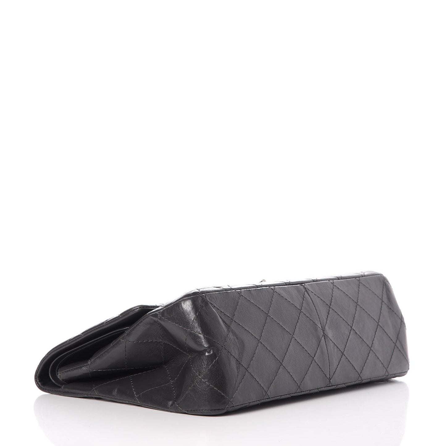 Aged Calfskin Quilted 2.55 Reissue 227 Flap Dark Grey