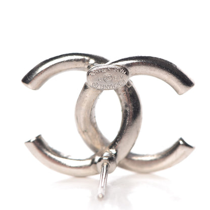 Chanel Crystal Baguette CC Earrings Blue 4 of 4