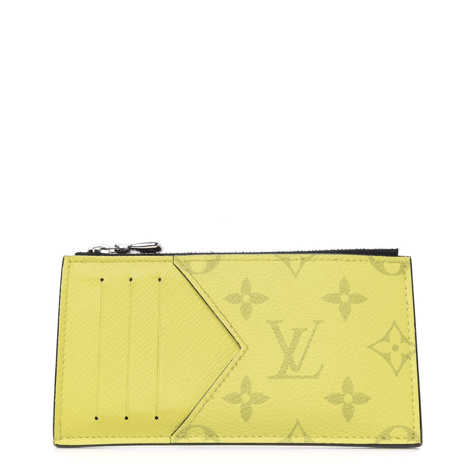 Louis Vuitton Monogram Taiga Coin Card Holder Yellow 1 of 6