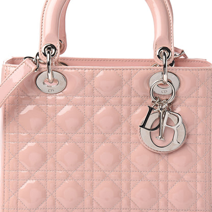 Christian Dior Patent Cannage Medium Lady Dior Rose Clair 9 of 9