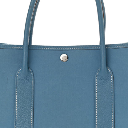 Hermes Negonda Garden Party Tote 36 MM Blue Jean 7 of 12