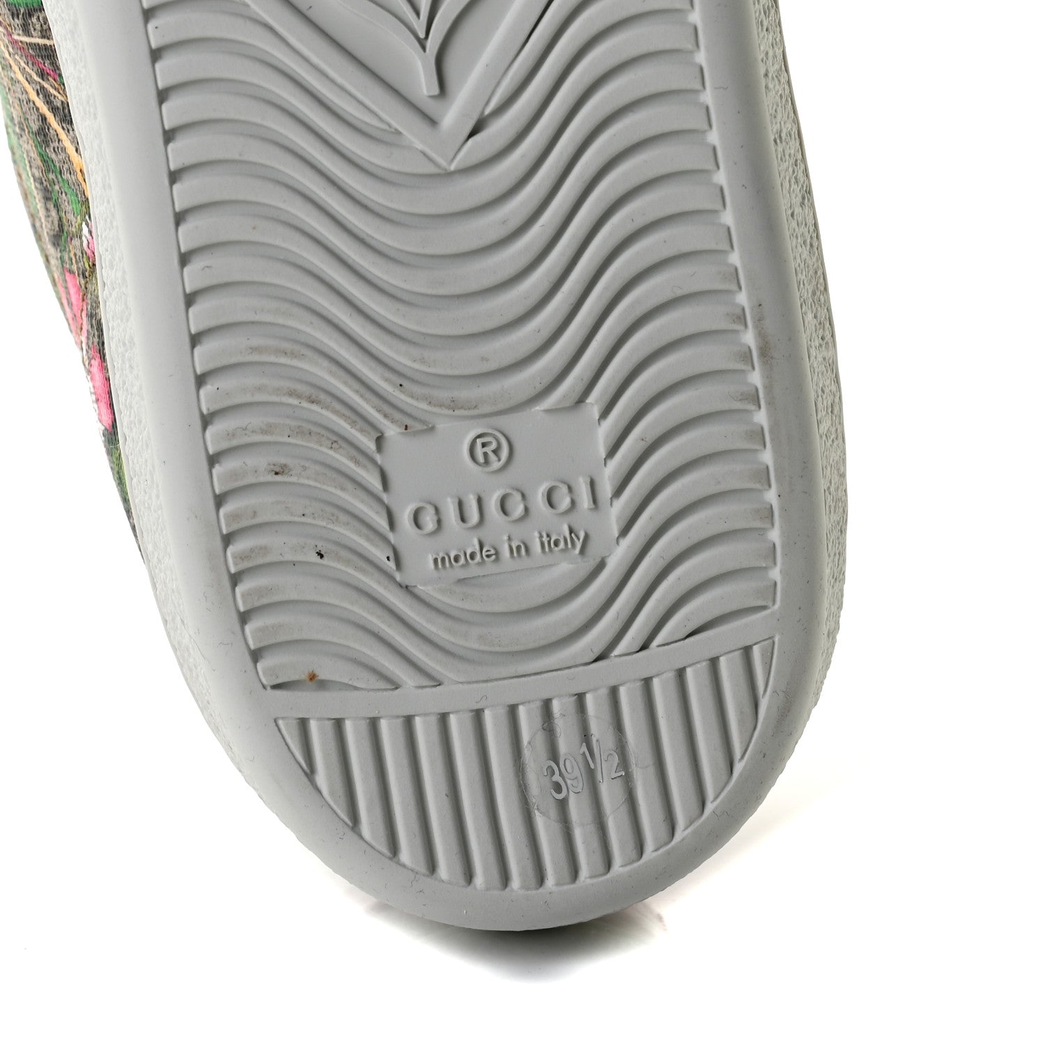 Gucci GG Supreme Monogram Flora Web Womens Ace Sneakers 39.5 Beige Multicolor Rosso 8 of 12