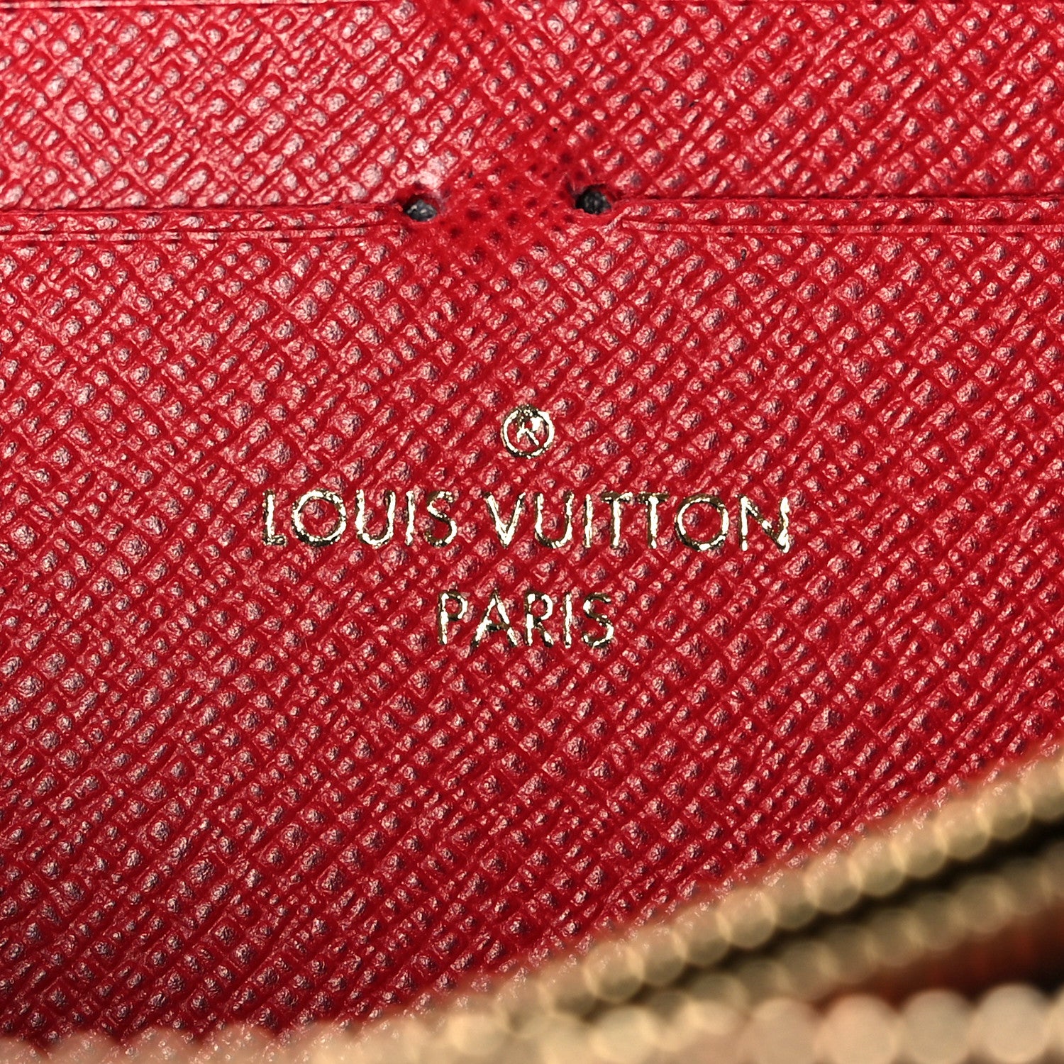 Louis Vuitton Damier Ebene Clemence Wallet Cherry 6 of 10