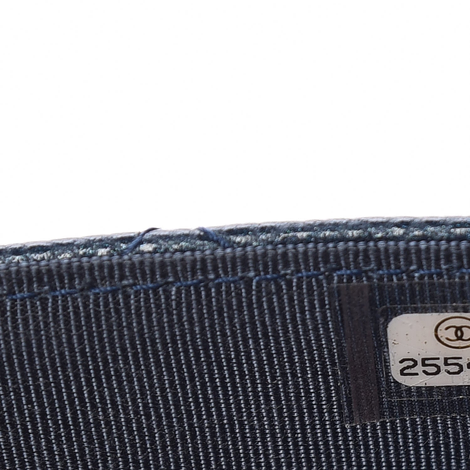 Chanel Iridescent Caviar Quilted Wallet On Chain WOC Blue 8 of 14