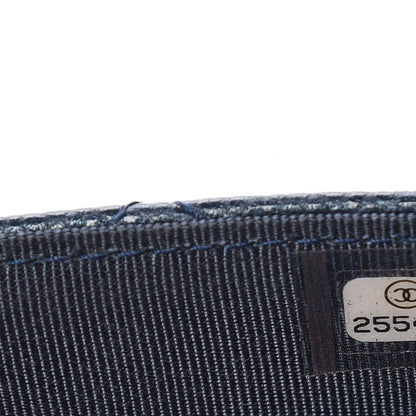 Chanel Iridescent Caviar Quilted Wallet On Chain WOC Blue 8 of 14