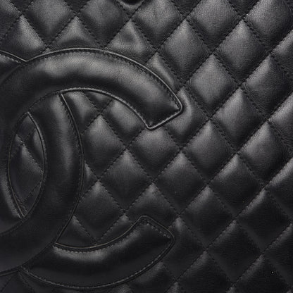 Chanel Calfskin Quilted Large Cambon Tote Black 12 of 14