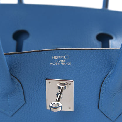 Hermes Taurillon Clemence Birkin 35 Bleu Zanzibar 5 of 10