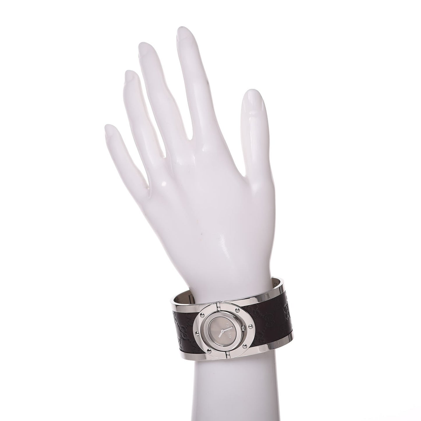 Stainless Steel Calfskin 33mm Twirl Quartz Watch Brown