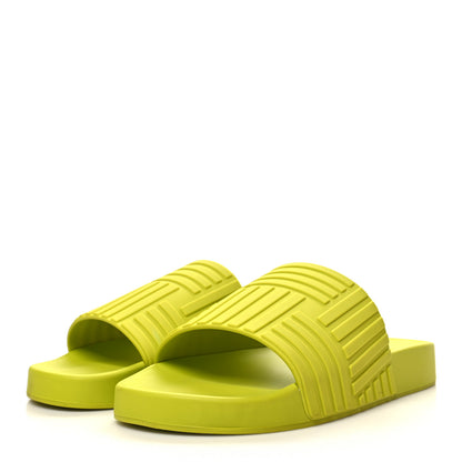 Bottega Veneta Rubber Carpet Slider Sandals 38 Kiwi 3 of 7