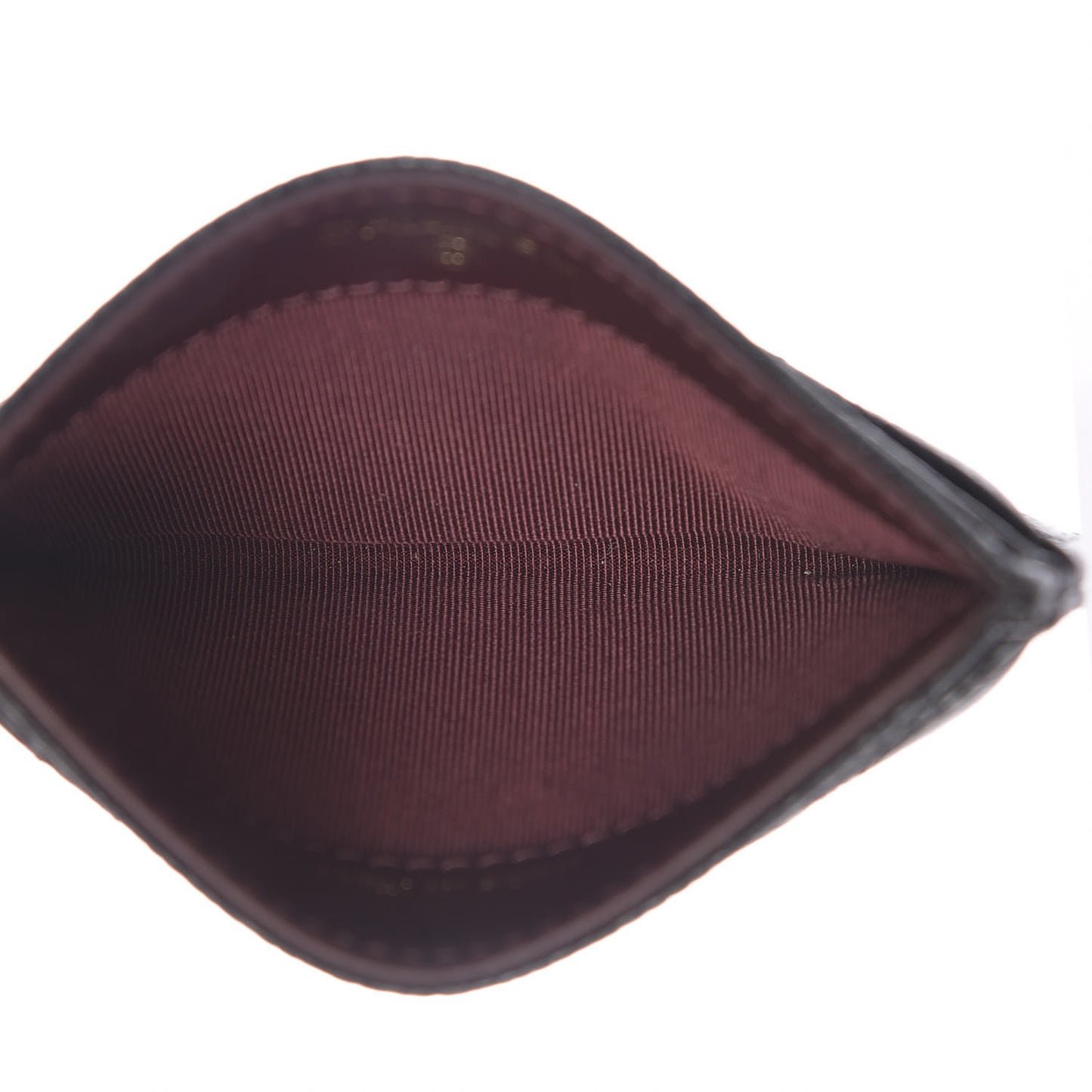 Caviar Quilted Card Holder Black