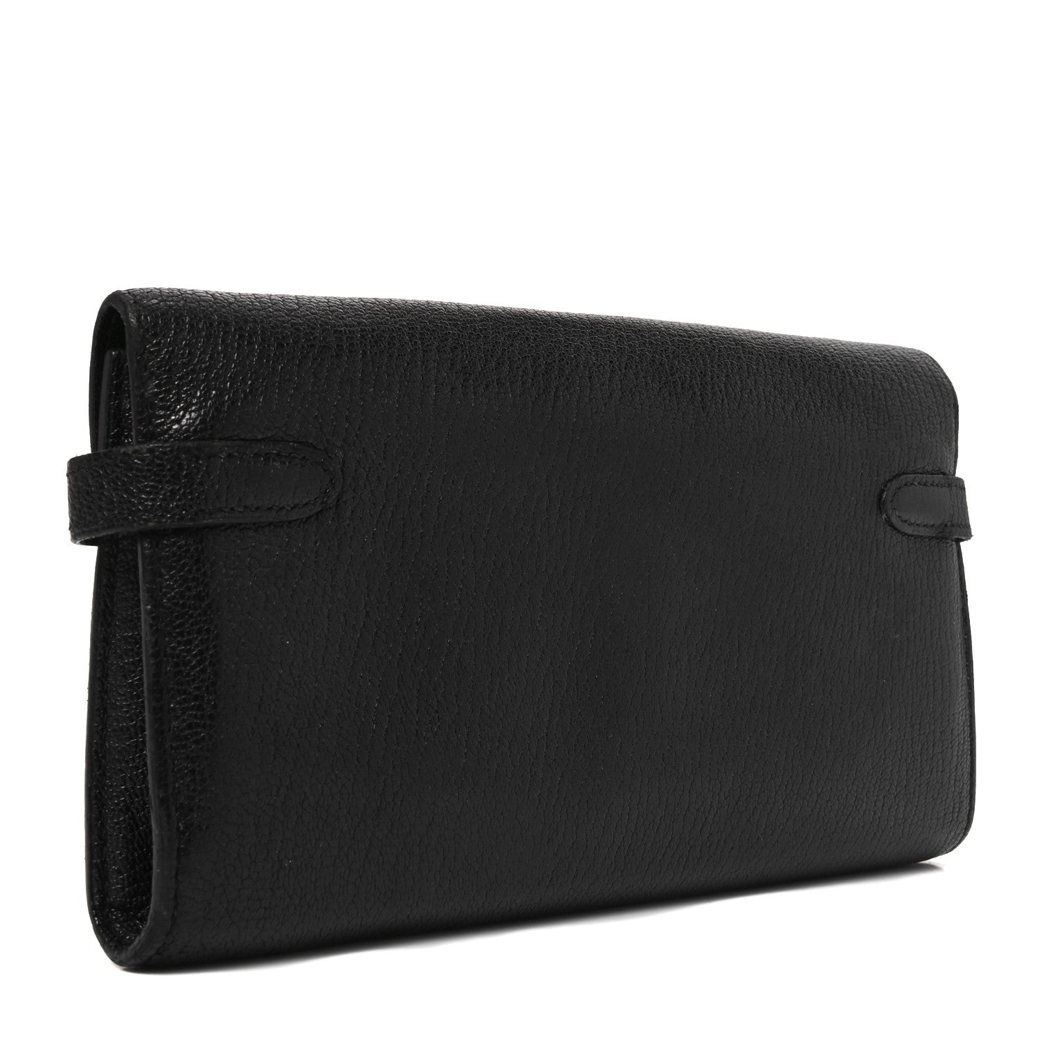 Hermes Chevre Mysore Kelly Longue Wallet Black 3 of 9