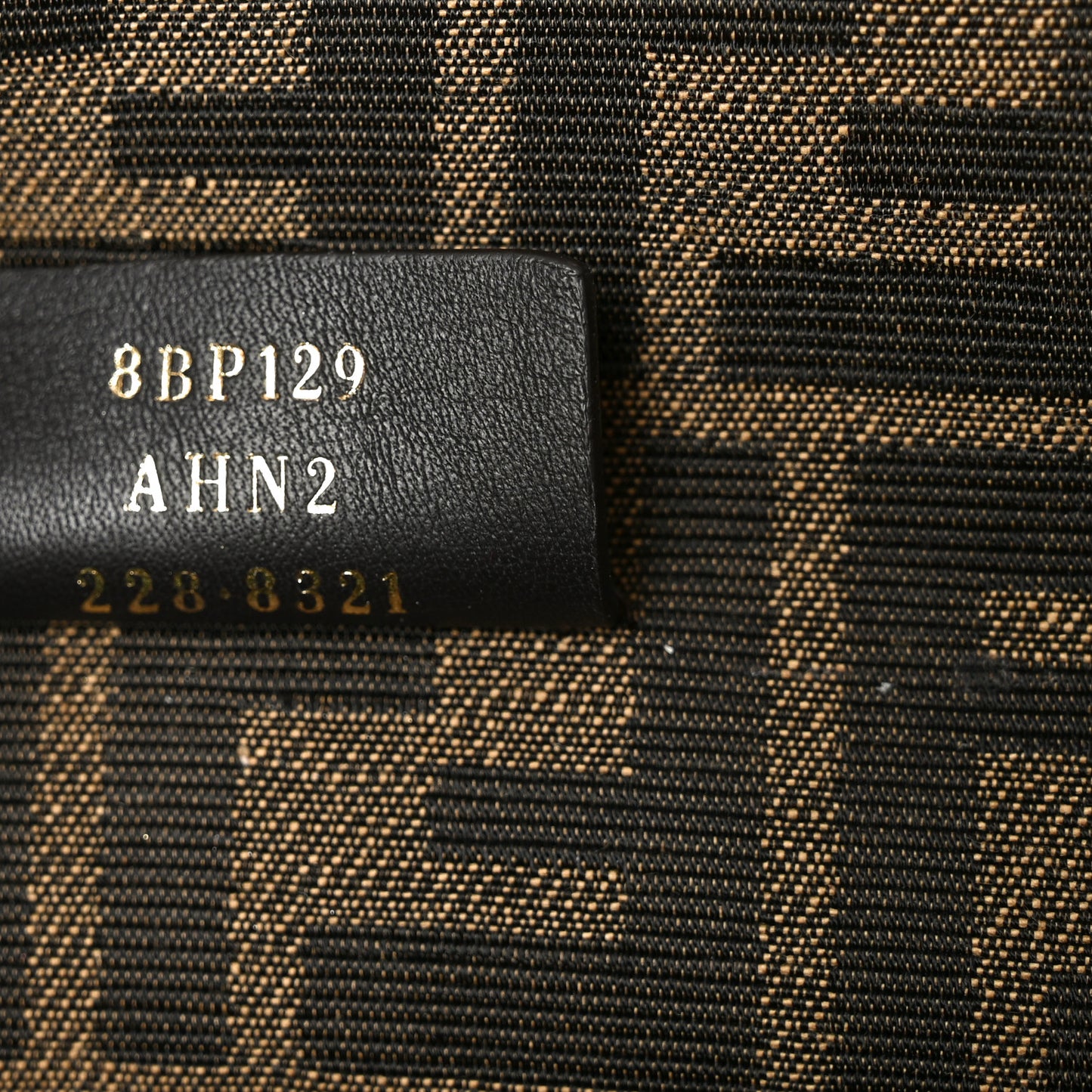 Snakeskin Small Fendi First Brown