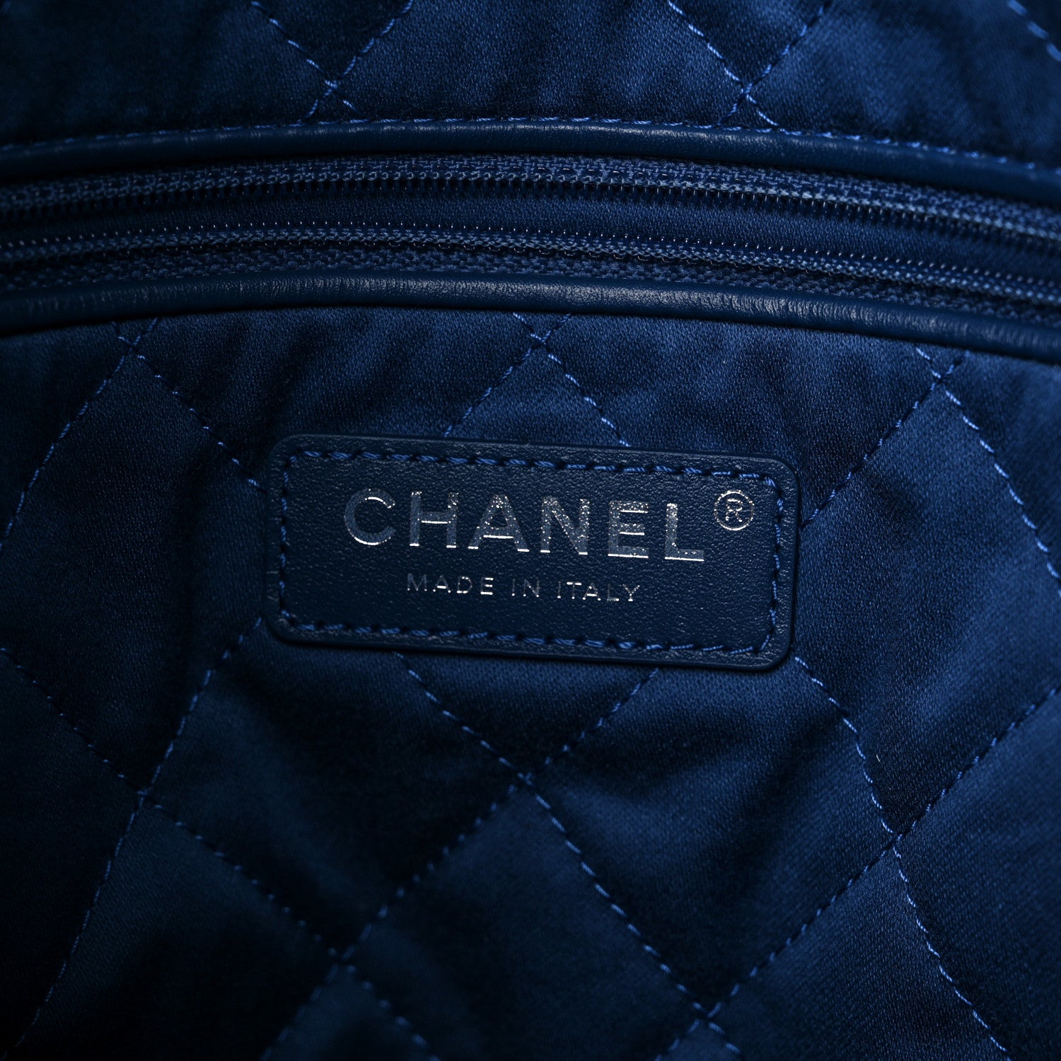Chanel Washed Denim Quilted Studded Small Chanel 22 Blue 7 of 11