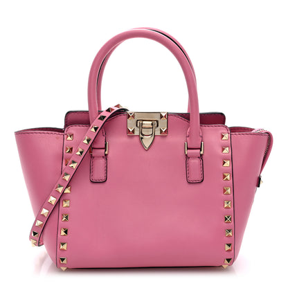 Valentino Garavani Vitello Mini Rockstud Double Handle Tote Peony 1 of 10