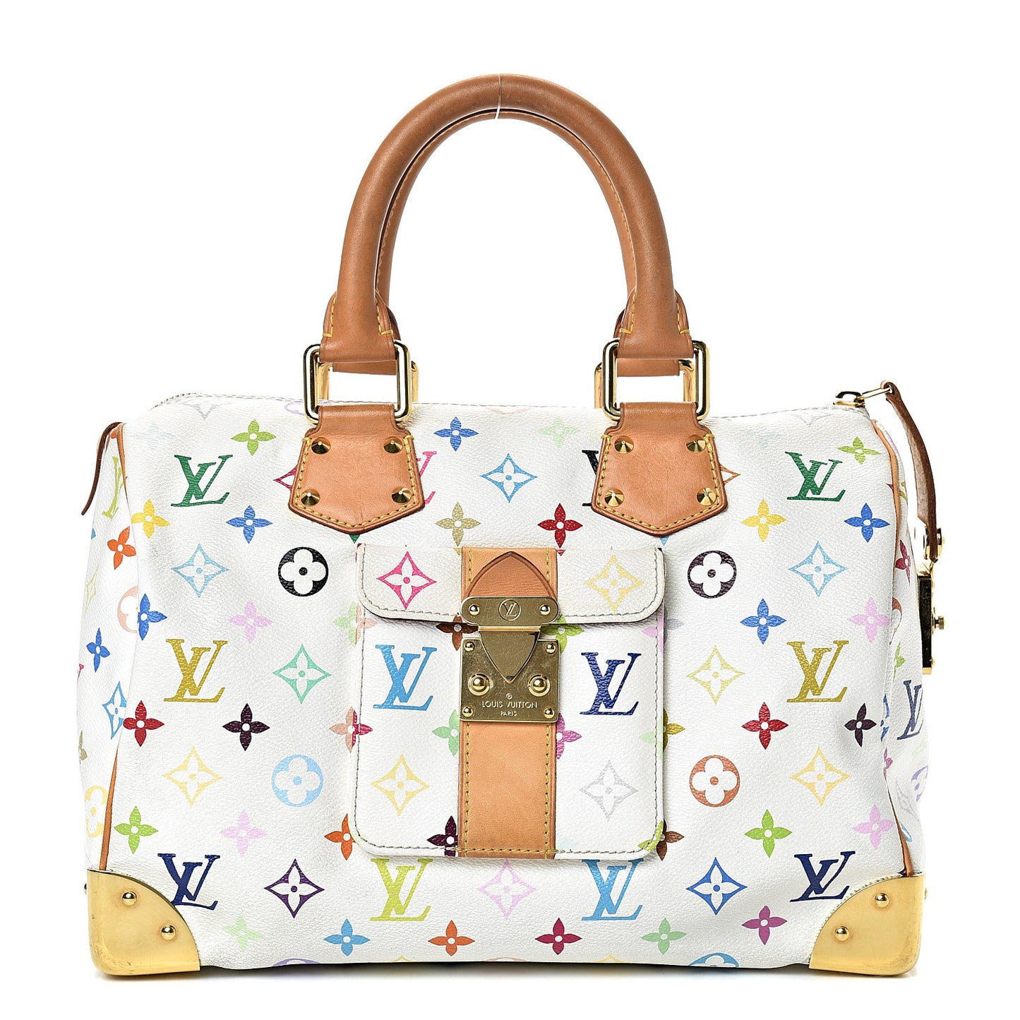 Monogram Multicolor Speedy 30 White