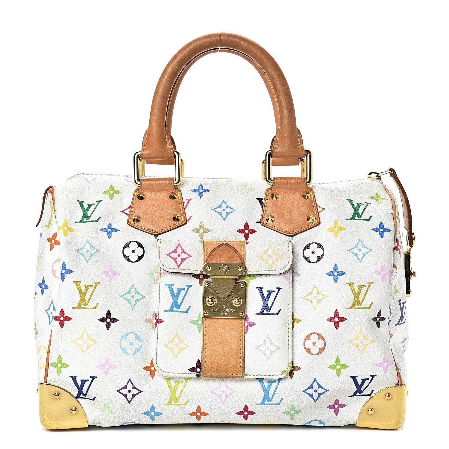 Louis Vuitton Monogram Multicolor Speedy 30 White 1 of 15