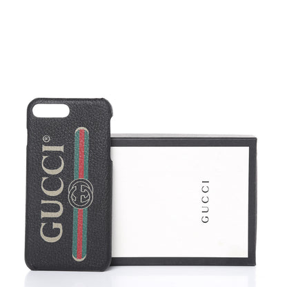 Gucci Rubber Print iPhone 7/8 Plus Case Black 6 of 6