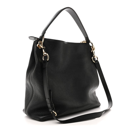 Gucci Pebbled Calfskin Large Soho Hobo Black 3 of 13