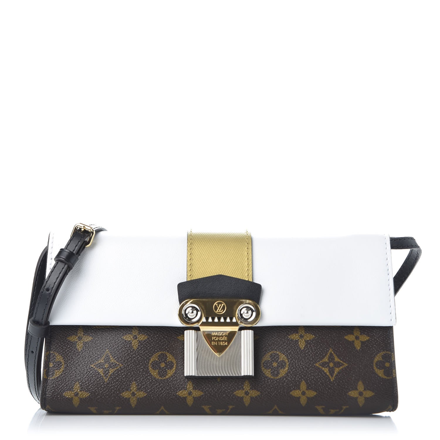 Louis Vuitton Calfskin Monogram Column Clutch 1 of 9