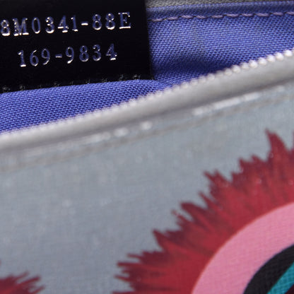 Fendi Vitello Elite Studded Hypnoteyes Zip Pouch Polvere Multicolor 7 of 7