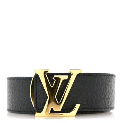 Louis Vuitton Taurillon Calfskin 30mm LV Initiales Reversible Belt 90 36 Black 9 of 9