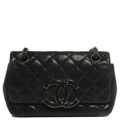 Chanel Sequin Goatskin Crystal CC Mini Flap Black 1 of 10