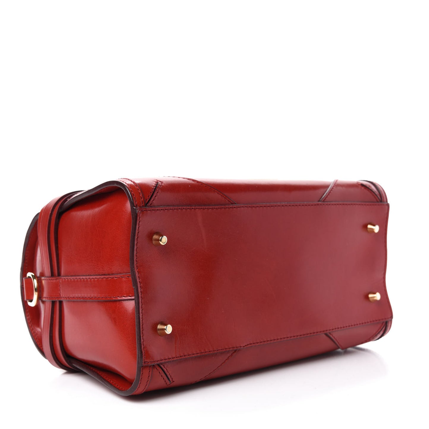 Bridle Calfskin Medium Alchester Bowling Bag Red