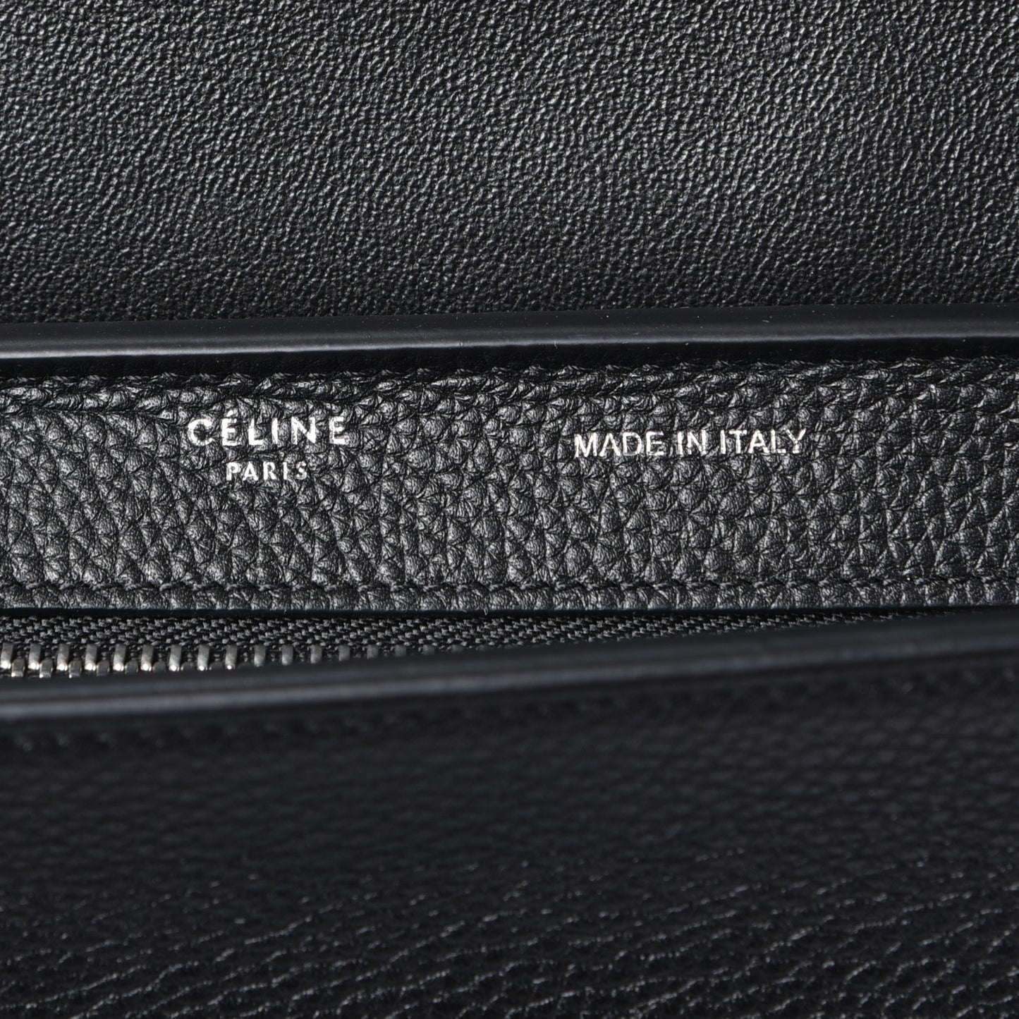 Drummed Calfskin Suede Small Trapeze Black