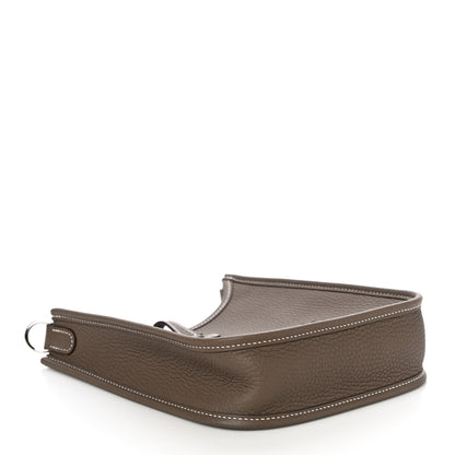 Hermes Taurillon Clemence Amazone Evelyne TPM Etoupe Bleu Indigo 4 of 10