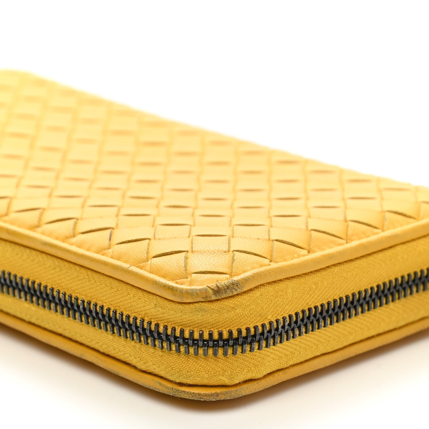 Bottega Veneta Nappa Intrecciato Zip Around Wallet Sunset 12 of 15