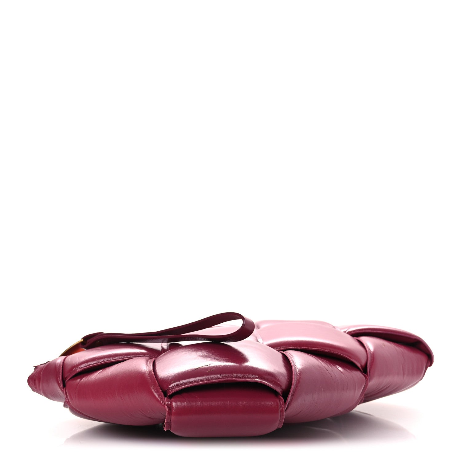Bottega Veneta Nappa Maxi Intrecciato Padded Clutch Red 4 of 12