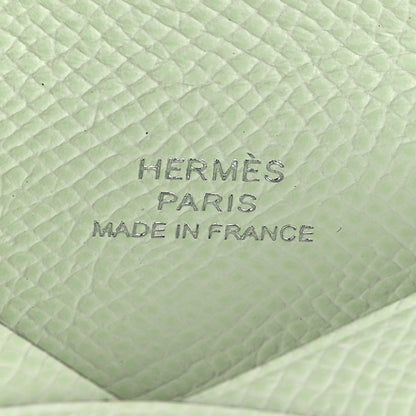 Hermes Epsom Calvi Card Case Vert Fizz 6 of 6
