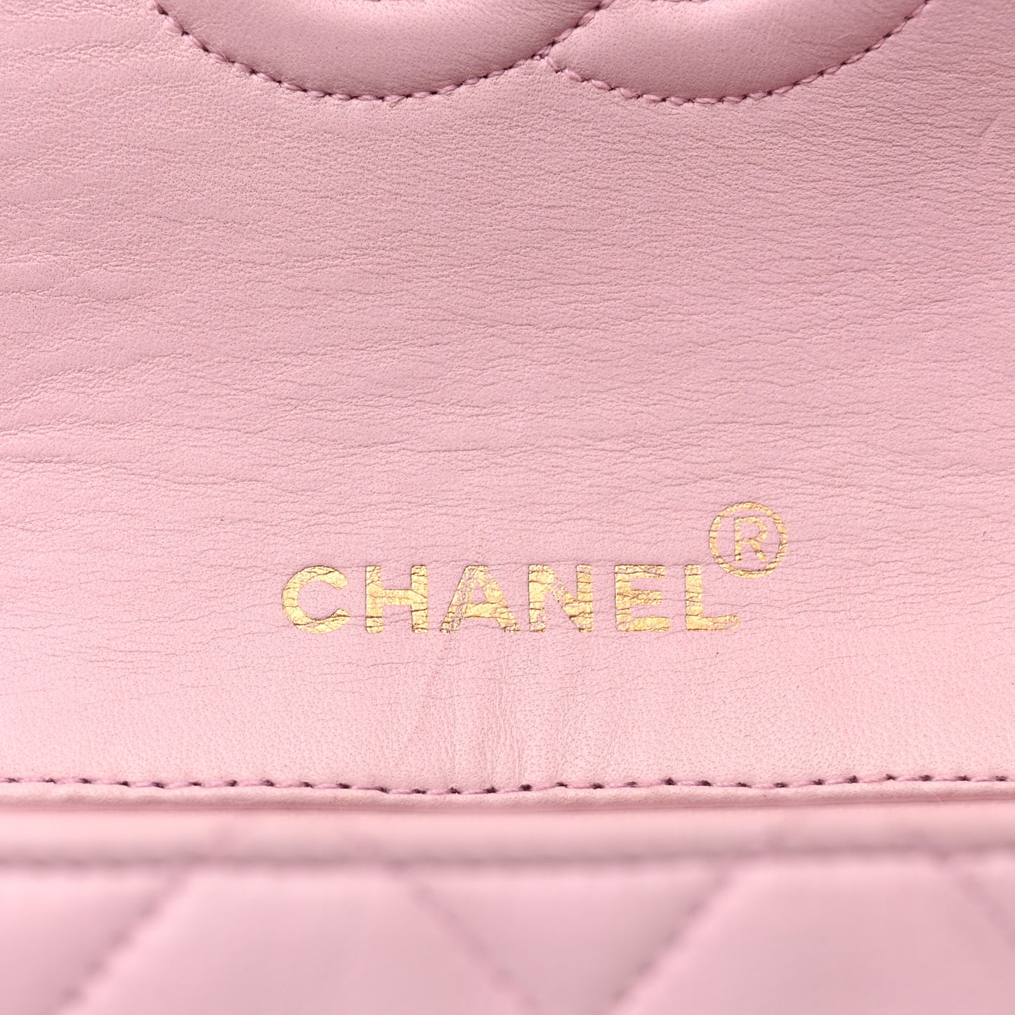 Lambskin Quilted Mini Square Flap Bag Light Pink