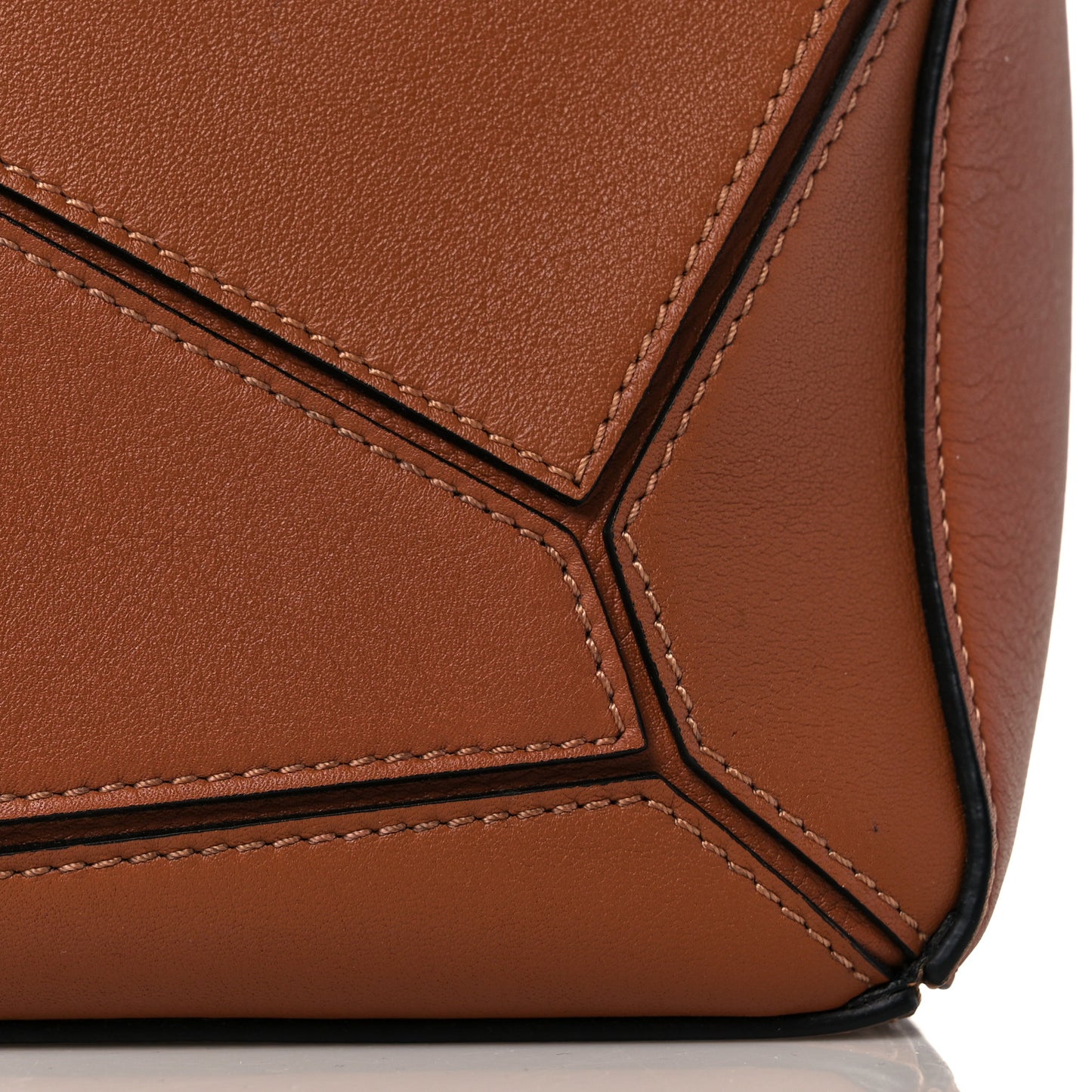 Calfskin Small Puzzle Bag Tan