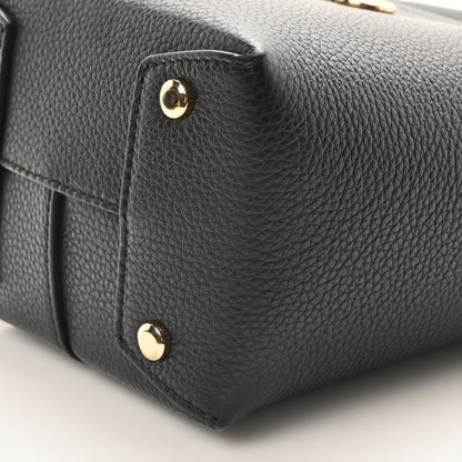 Salvatore Ferragamo Grained Calfskin Mini Gancino Bucket Bag Black 9 of 9
